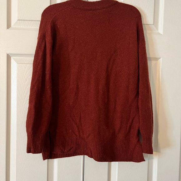 MADEWELL Bartlett V-Neck Pullover Sweater in Coziest Yarn Size XS - Picture 5 of 6